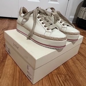 Hour white/beige platform sneaker